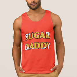 SUGAR DADDY Oranje Snoep Rode bovenkant T-shirt