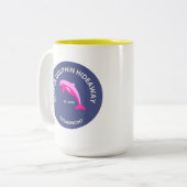 Sugar Dolphin Hideaway Logo Beach Koffie Mok (Voorkant links)