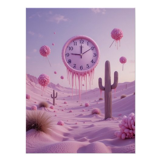 Sugar Dreams: Surreal Desert Perfect Poster (Voorkant)