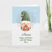 Sugar- en Spice Gnome Mandala-kaart Kaart (Voorkant)