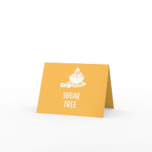 Sugar Free Food Label Card