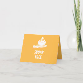 Sugar Free Food Label Card Bedankkaart