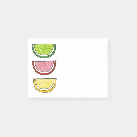 Sugar Fruit Slice Snoep Lemon Limoen plaatsen het Post-it® Notes (Voorkant)