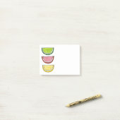 Sugar Fruit Slice Snoep Lemon Limoen plaatsen het Post-it® Notes (Op bureau)