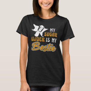 Sugar Glider Bestie Bos Dier Rodent Flying Sq T-shirt