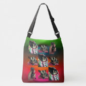 Sugar Glider betegelde all-over-print crossbody ta Crossbody Tas (Voorkant)