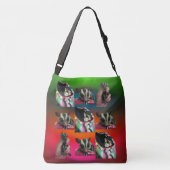 Sugar Glider betegelde all-over-print crossbody ta Tas (Achterkant)