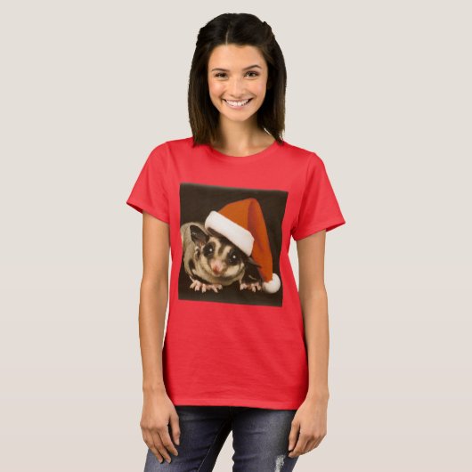 Sugar Glider Christmas T-shirt (Voorkant volledig)