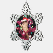 Sugar Glider Christmas Tin Sneeuwvlok Ornament (Rechts)