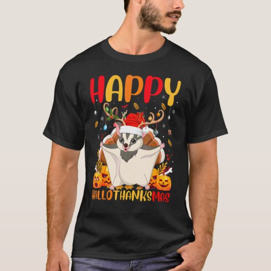 Sugar Glider Dier Gelukkige Sugar Glider Hellothan T-shirt (Voorkant)