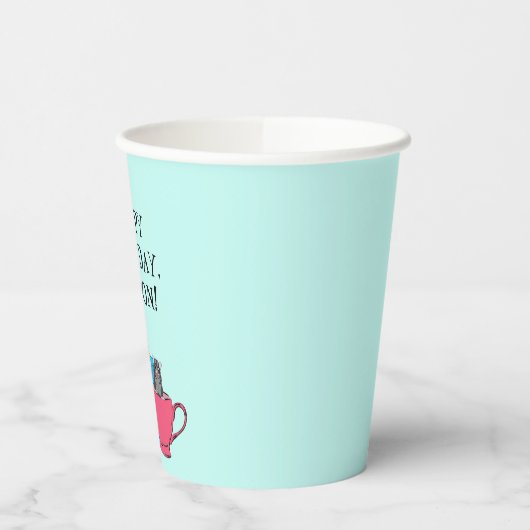 Sugar Glider in Tea Cups Custom Verjaardagsfeest Papieren Bekers (Links)