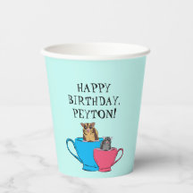 Sugar Glider in Tea Cups Custom Verjaardagsfeest