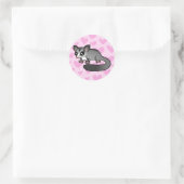 Sugar Glider Love Ronde Sticker (Tas)