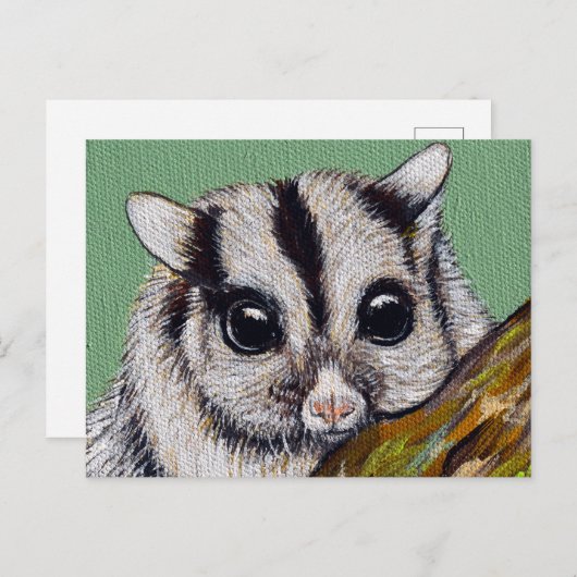Sugar Glider Painting Briefkaart (Voorkant / Achterkant)