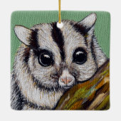 Sugar Glider Painting Keramisch Ornament (Achterkant)