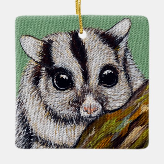 Sugar Glider Painting Keramisch Ornament (Voorkant)