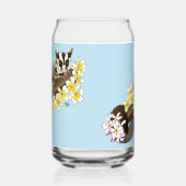 Sugar Glider Schattige Floral Blikvorm Glas (Links)