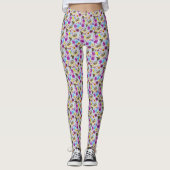 Sugar Glider Schattige Floral Leggings (Voorkant)
