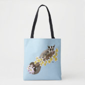 Sugar Glider Schattige Floral Tote Bag (Voorkant)