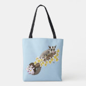 Sugar Glider Schattige Floral Tote Bag (Achterkant)