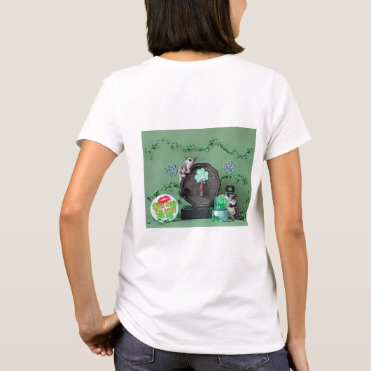 Sugar Glider St. Patrick's Day T-shirt (Achterkant)