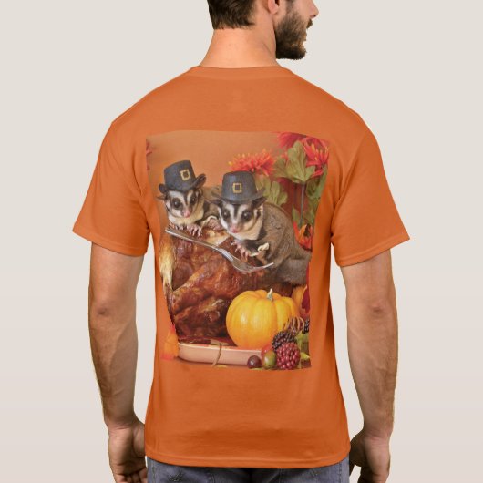 Sugar Glider Thanksgiving T-shirt (Achterkant)