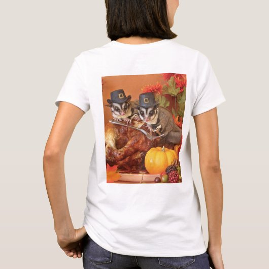 Sugar Glider  Thanksgiving T-shirt (Achterkant)