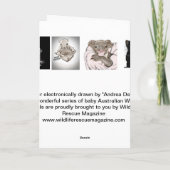 Sugar Glider-Wenskaart Kaart (Achterkant)