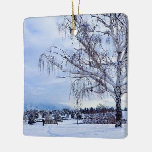 Sugar House Park Winter Keramisch Ornament (Links)