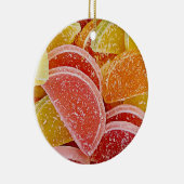 Sugar Jelly Snoepjes Realistisch kerstfeest Keramisch Ornament (Rechts)