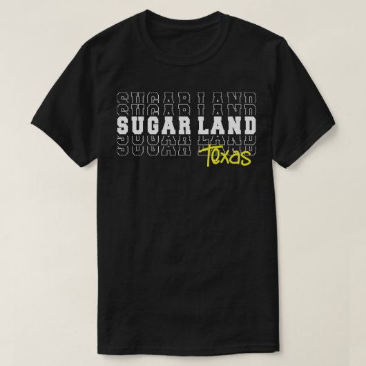 Sugar Land stad Texas Sugar Land TX T-shirt (Design voorkant)