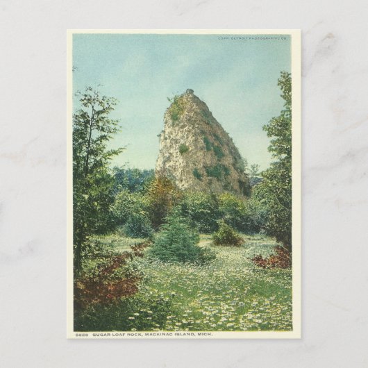  Sugar Loaf Rock Mackinac Briefkaart (Voorkant)