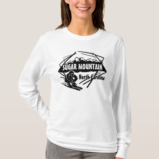 Sugar Mountain North Carolina dames hoodie T-shirt (Voorkant)