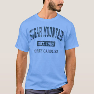 Sugar Mountain North Carolina NC Vintage Atletiek T-shirt