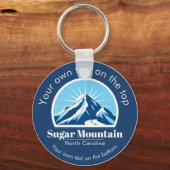 Sugar Mountain North Carolina skioord cadeau Sleutelhanger (Voorkant)