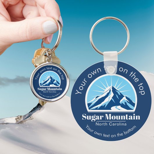 Sugar Mountain North Carolina skioord cadeau Sleutelhanger