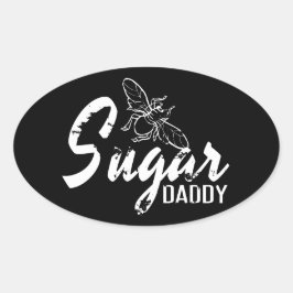 Sugar Papa Ovale Sticker