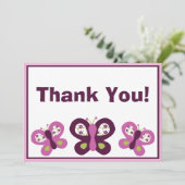 Sugar Plum Butterflies Bedankt voor je kaarten (Staand voorkant)