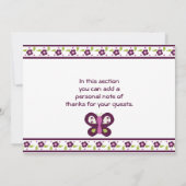 Sugar Plum Butterflies Bedankt voor je kaarten (Achterkant)