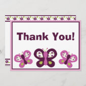 Sugar Plum Butterflies Bedankt voor je kaarten (Voorkant / Achterkant)