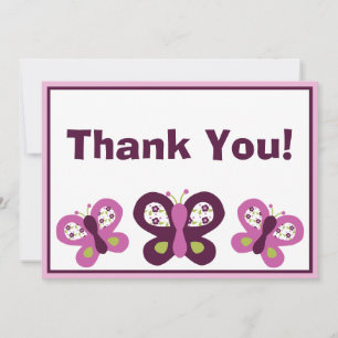 Sugar Plum Butterflies Bedankt voor je kaarten