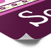 Sugar Plum Butterfly Letter & Name Wall Art Poster (Hoek)