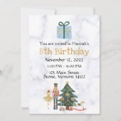 Sugar Plum Custom Nutcracker Birthday Invitation Kaart (Voorkant)