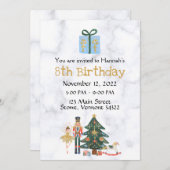 Sugar Plum Custom Nutcracker Birthday Invitation Kaart (Voorkant / Achterkant)
