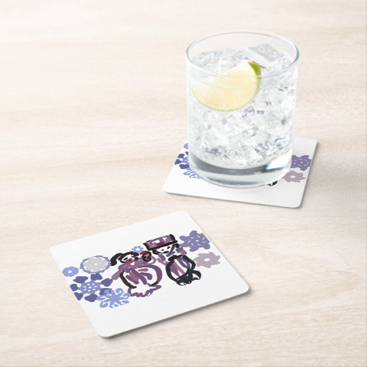 Sugar plum dance kartonnen onderzetters (Insitu)