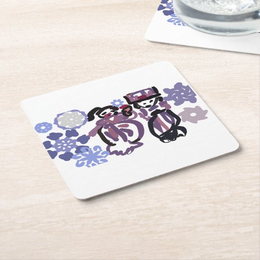 Sugar plum dance kartonnen onderzetters (Schuin)