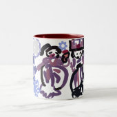 Sugar plum dance tweekleurige koffiemok (Center)