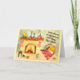 Sugar Plum Dreams Holiday Card Feestdagen Kaart