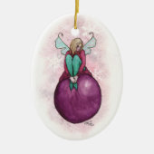 Sugar Plum Faery van Mary Layton Keramisch Ornament (Voorkant)