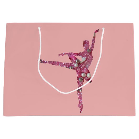 Sugar Plum Fairy Ballerina dubbelzijdig Groot Cadeauzakje (Voorkant)